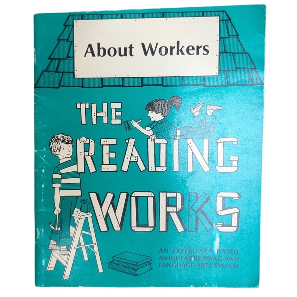 Vintage 1970s The Reading Works About Workers Educational Childrens Book Reading